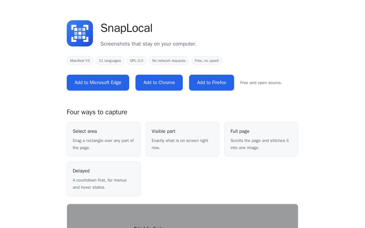 Preview of SnapLocal
