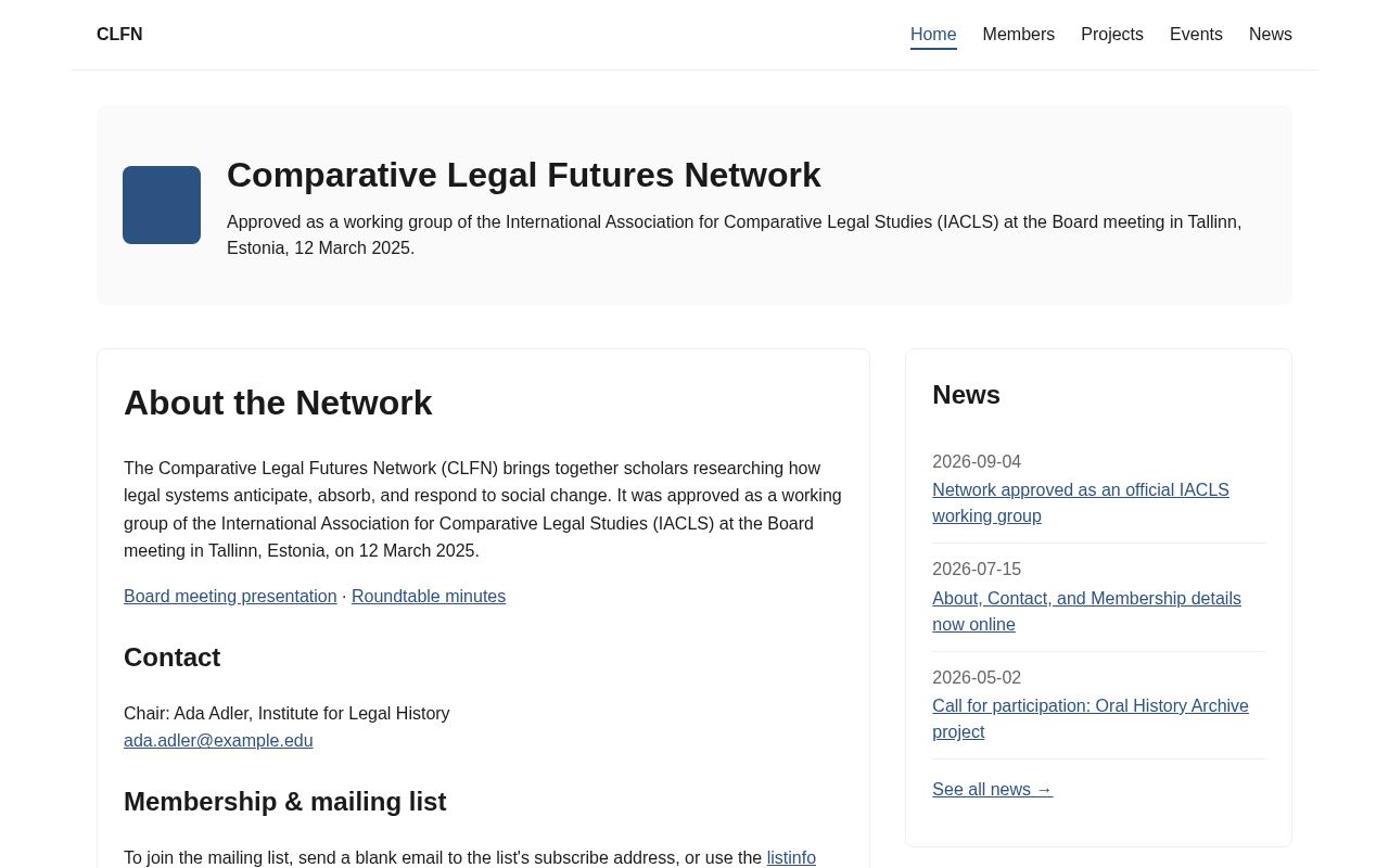 Preview of Research Network Website Template