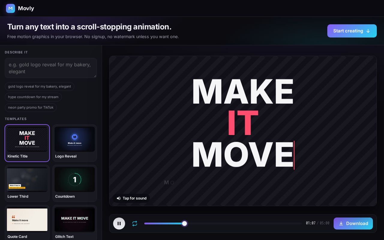 Preview of Movly