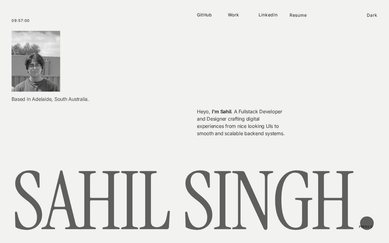 Preview of Personal portfolio site