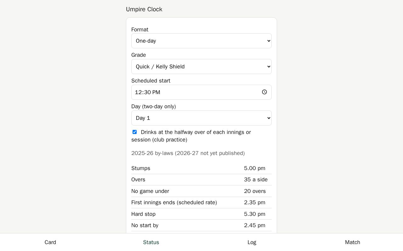 Preview of Umpire Clock