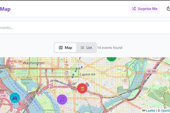 Preview of Local Event Discovery Map