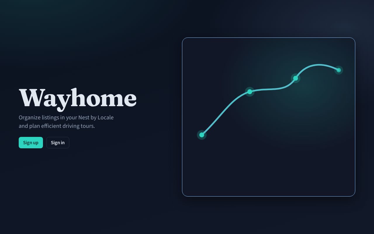 Preview of Astro app to map real estate listings and plan efficient visit routes