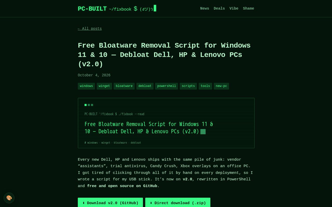 Preview of Pc Setup Utility