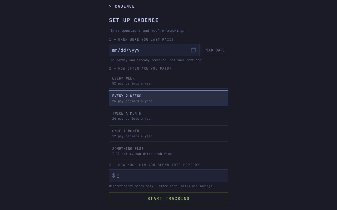 Preview of A simple discretionary funds tracking app
