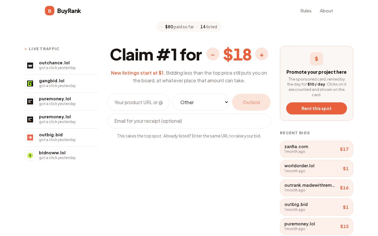 Preview of BuyRank