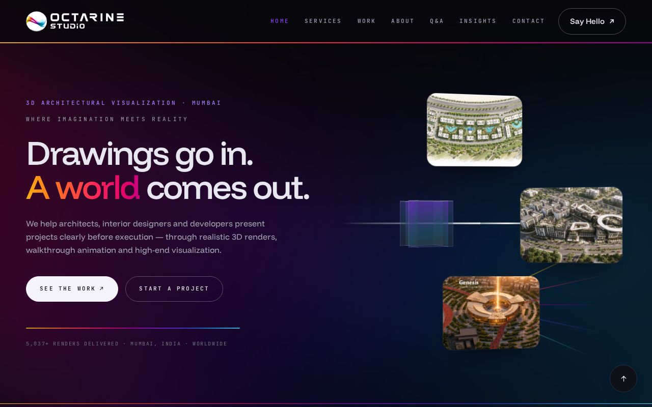 Preview of Octarine Studio - static preview build (not indexed; live site is octarinestudio.com)