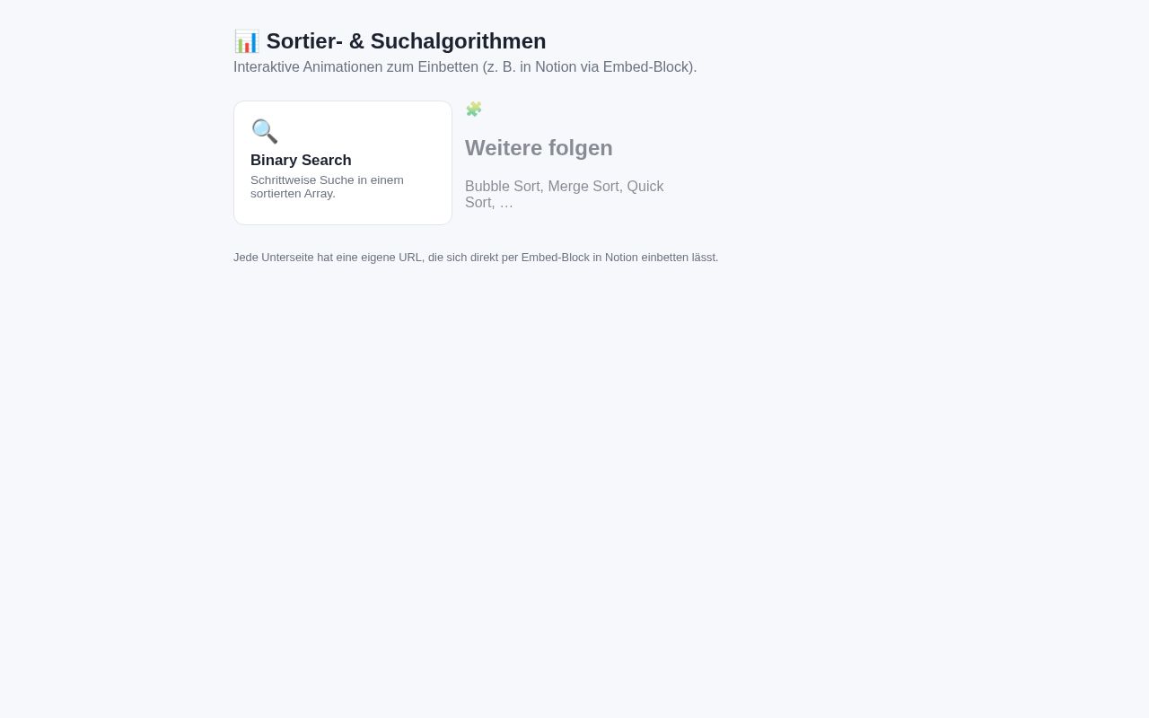 Preview of Algorithmus-Animationen