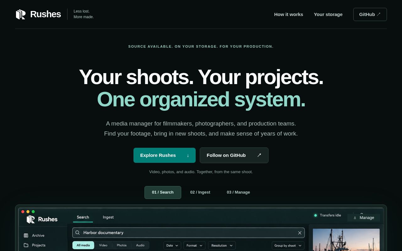 Preview of Rushes