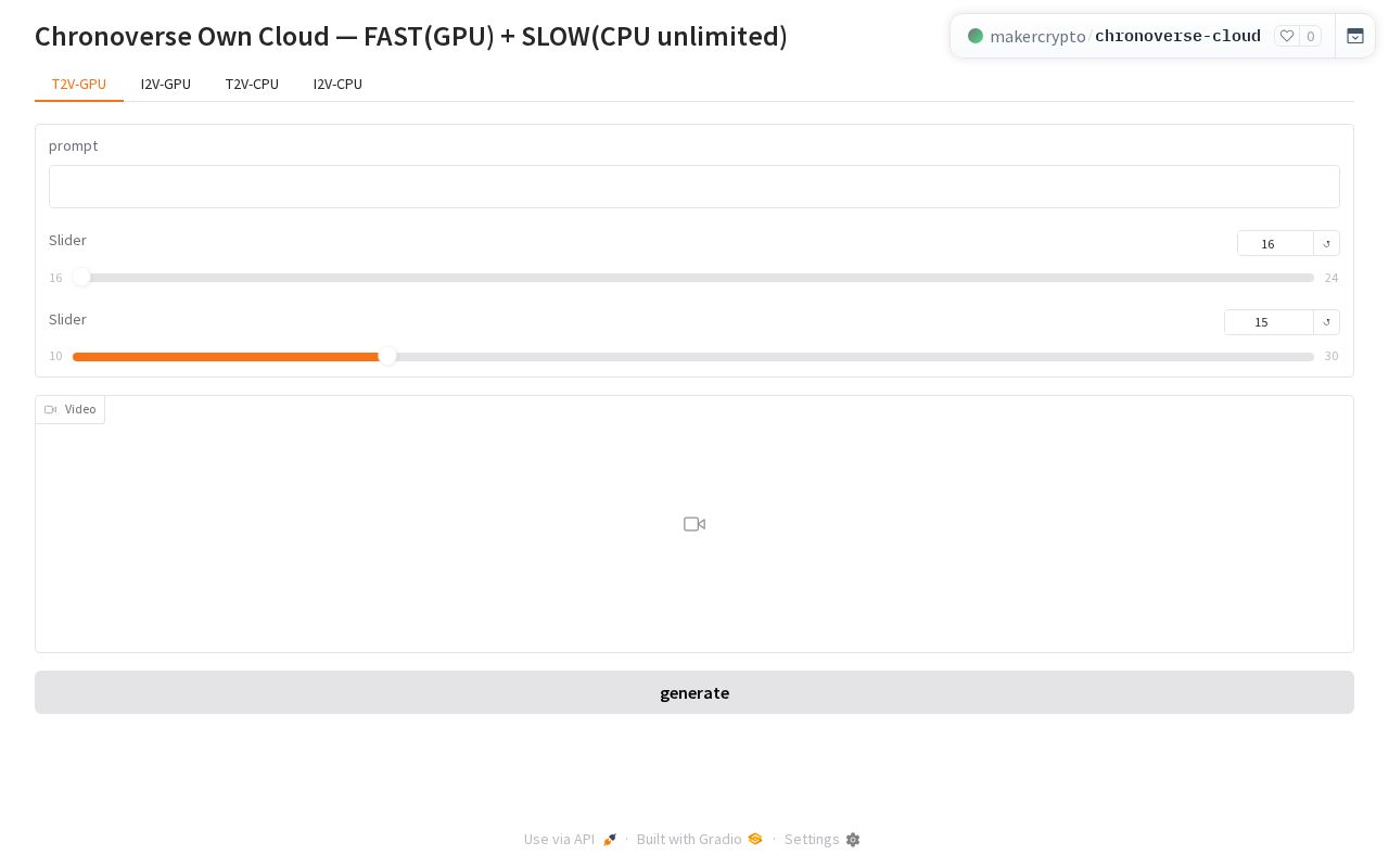 Preview of Chronoverse Cloud