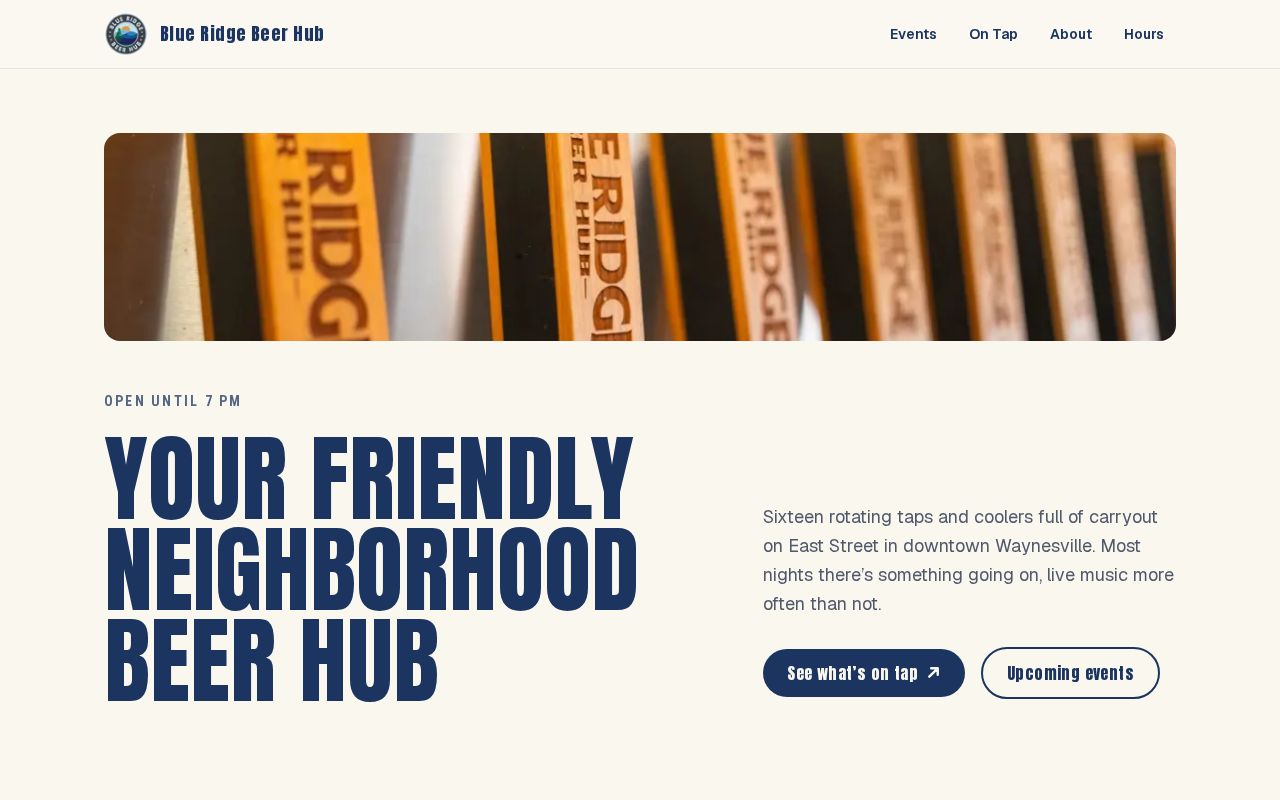 Preview of Blue Ridge Beer Hub