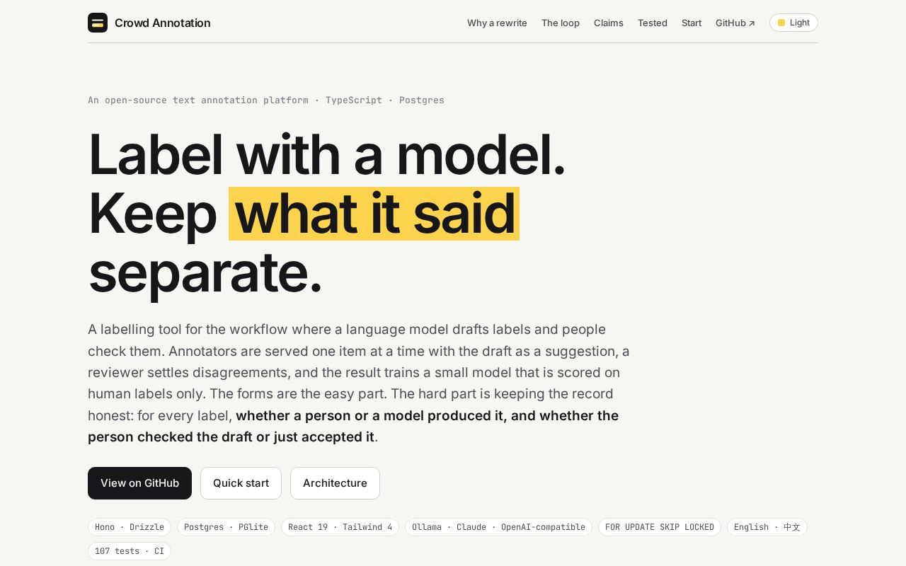 Preview of Crowd Annotation Platform