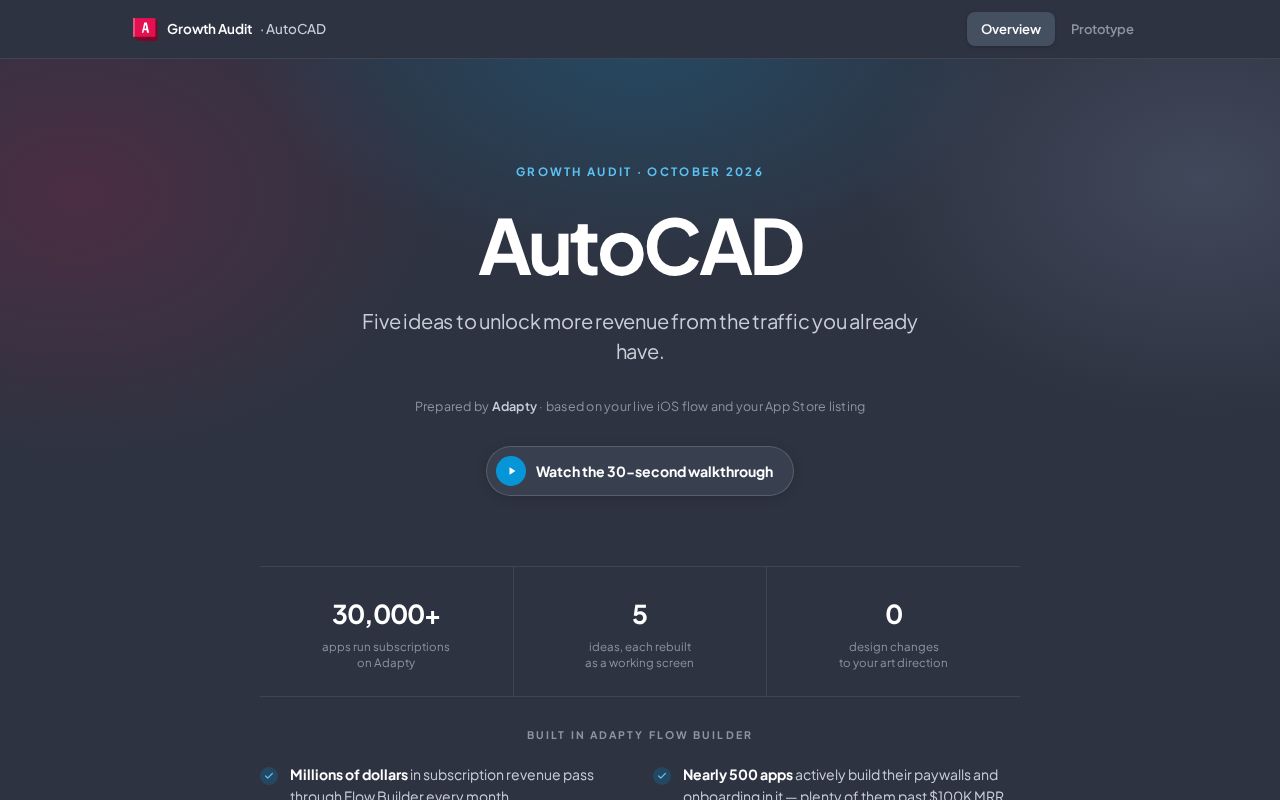 Preview of Autocad Flow Rebuild