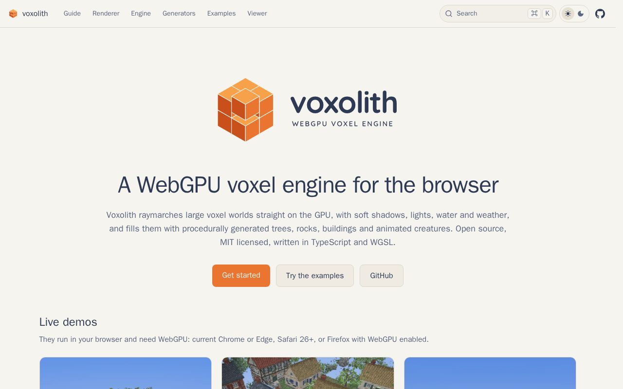 Preview of Voxolith Github Io