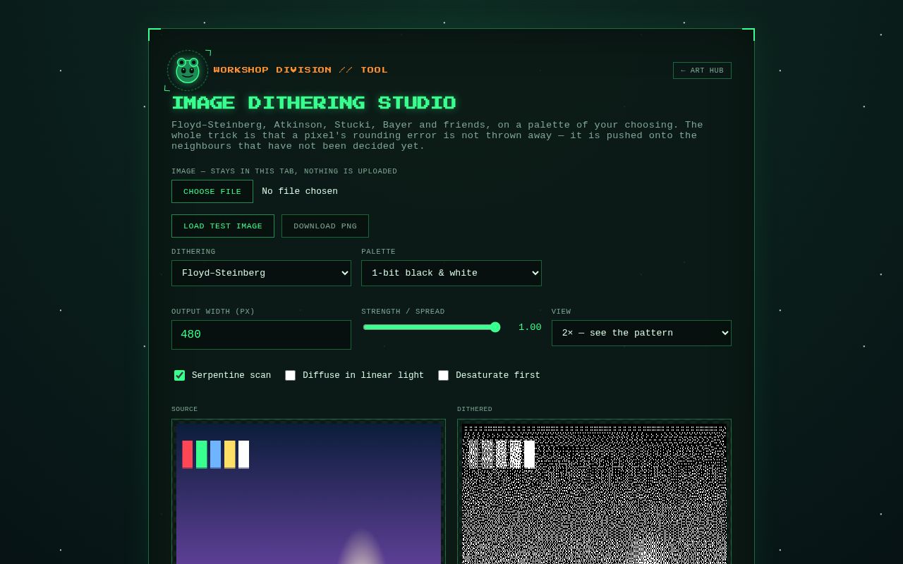 Preview of Dither Studio Slippylabs Com