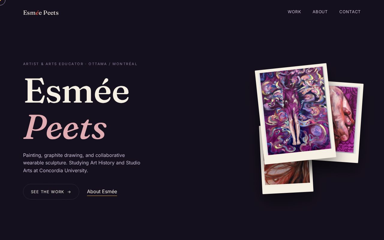 Preview of Esmee Peets Site