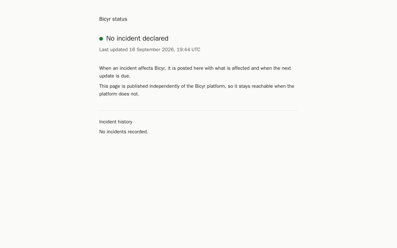 Preview of Bicyr status