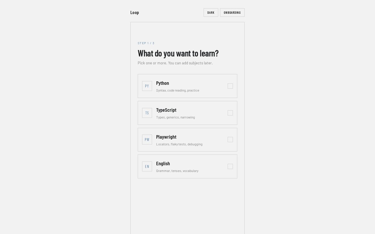 Preview of Learning App