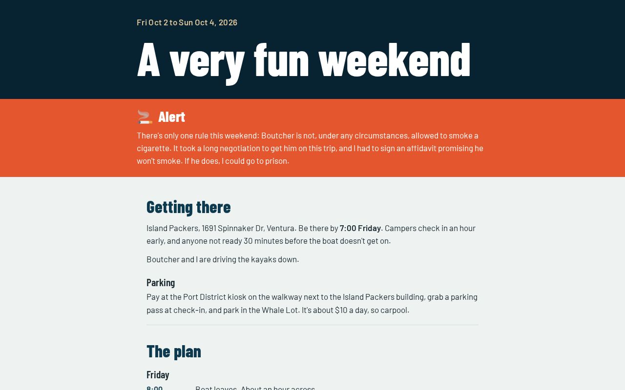 Preview of A Very Fun Weekend