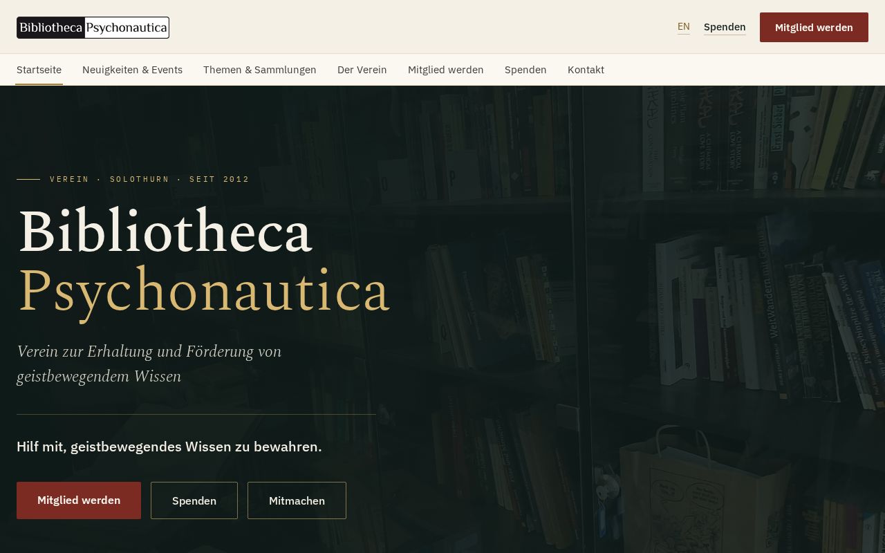 Preview of Bibliotheca Psychonautica Org