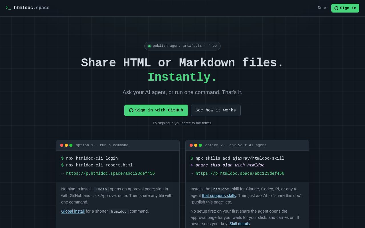 Preview of Htmldoc Space
