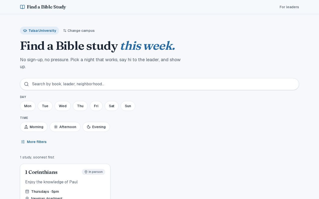 Preview of Bible Study Directory