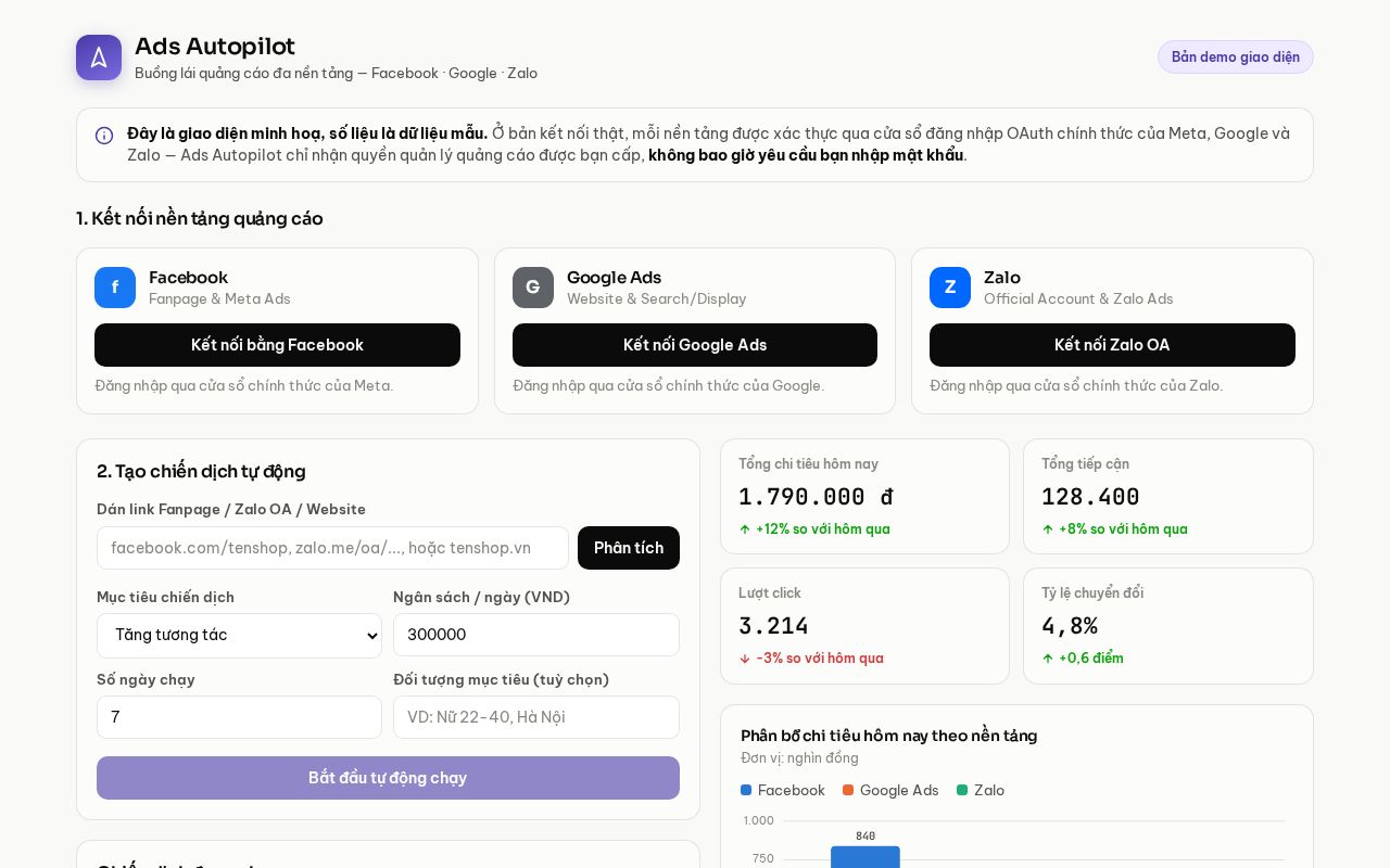 Preview of Ads Autopilot