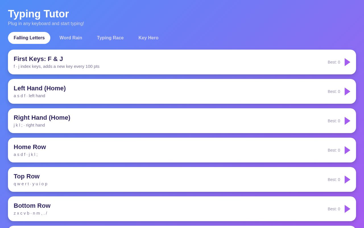 Preview of Typing Tutor