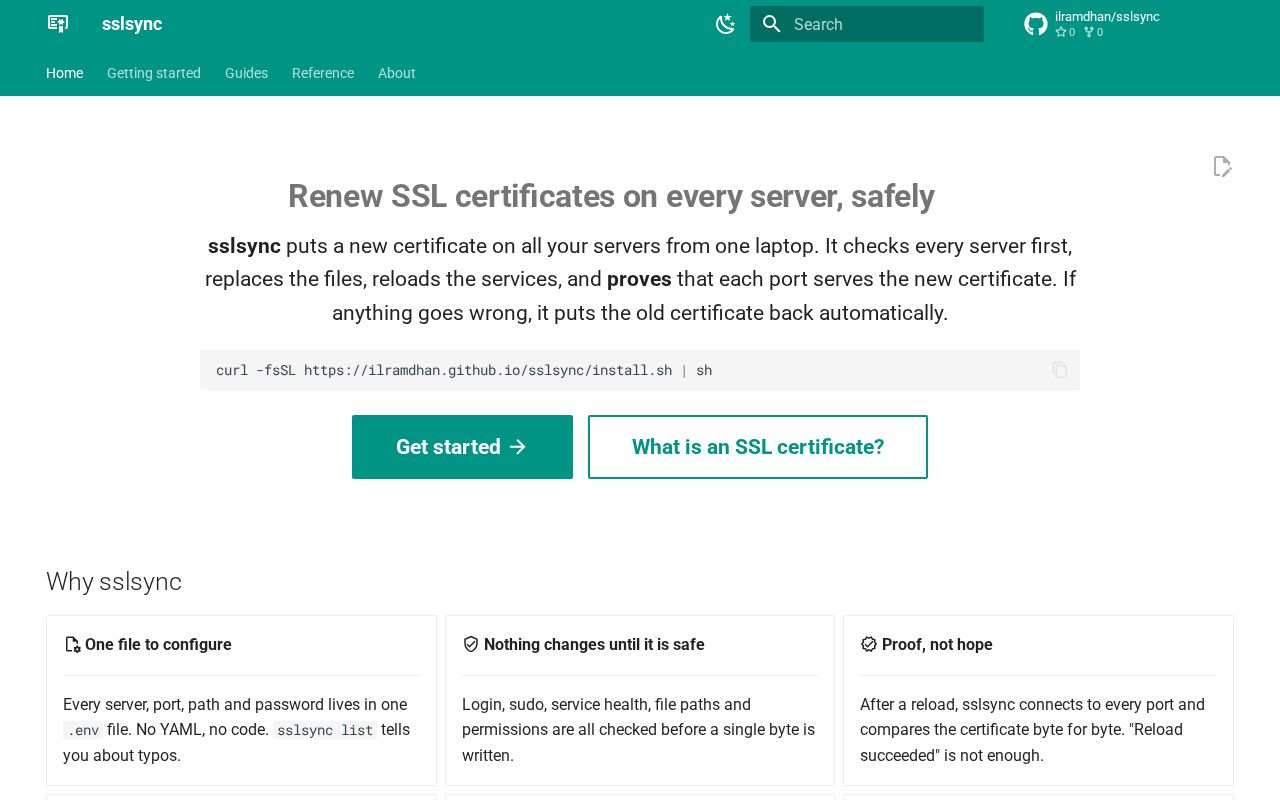 Preview of Sslsync