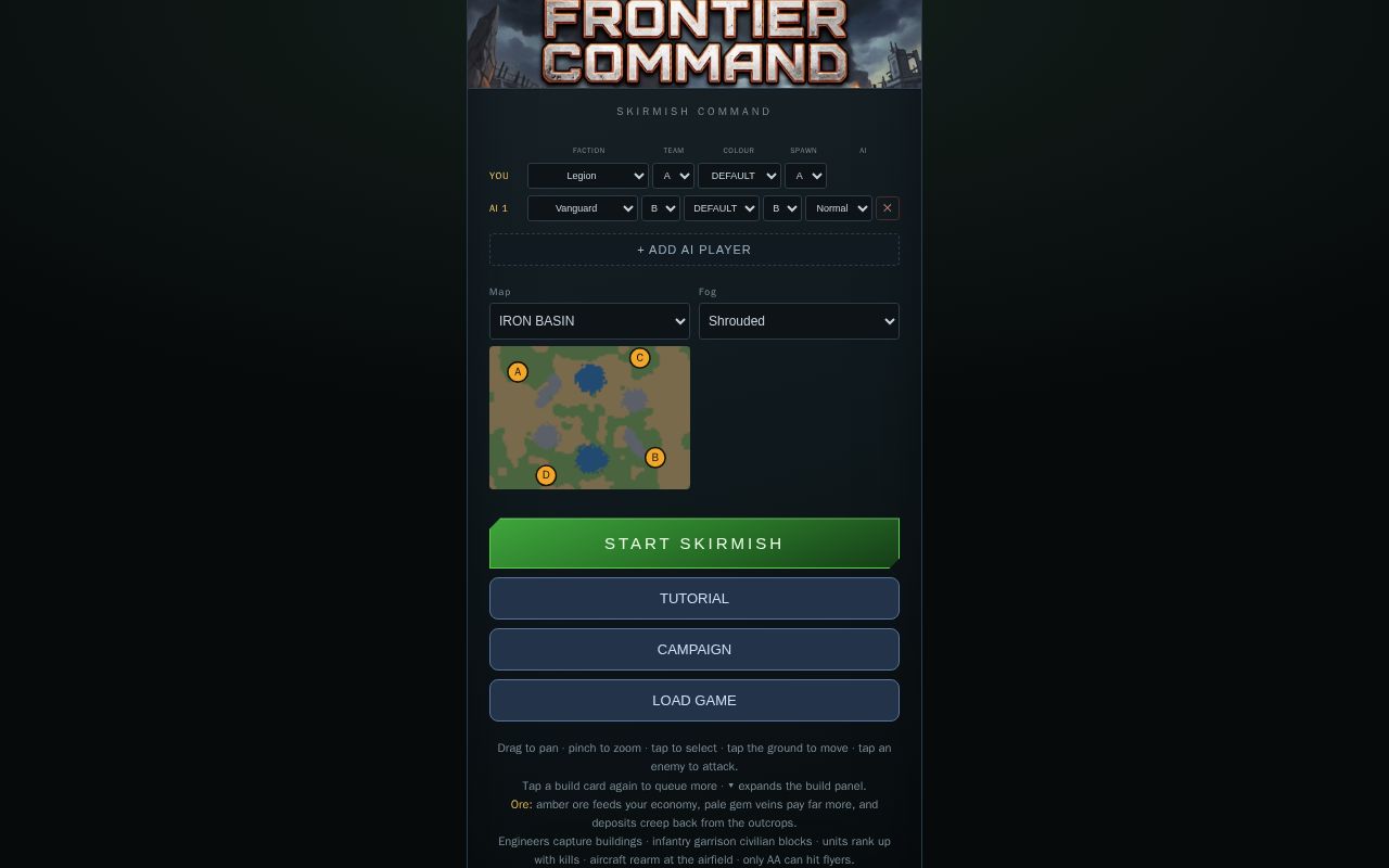 Preview of Iron Frontier RTS