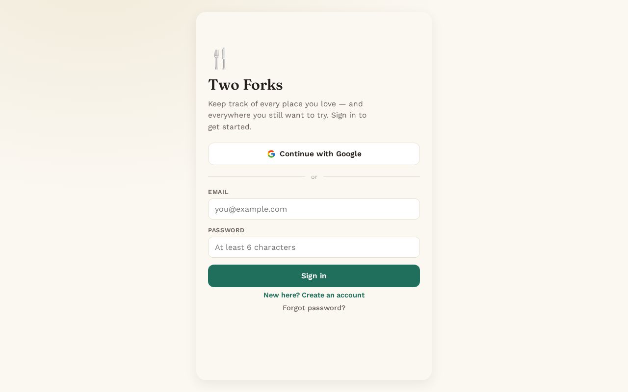 Preview of Food Rating Platform