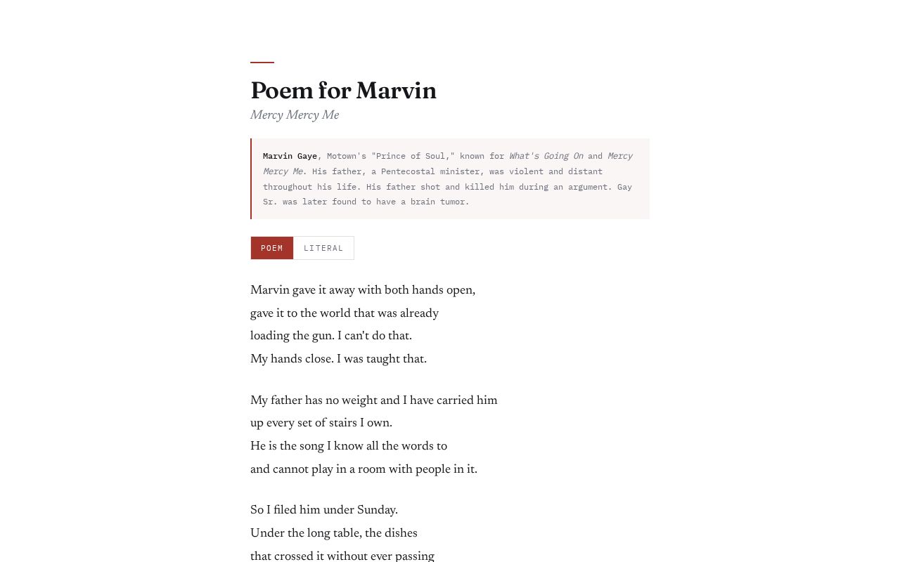 Preview of XIV — eight poems, fourteen years apart