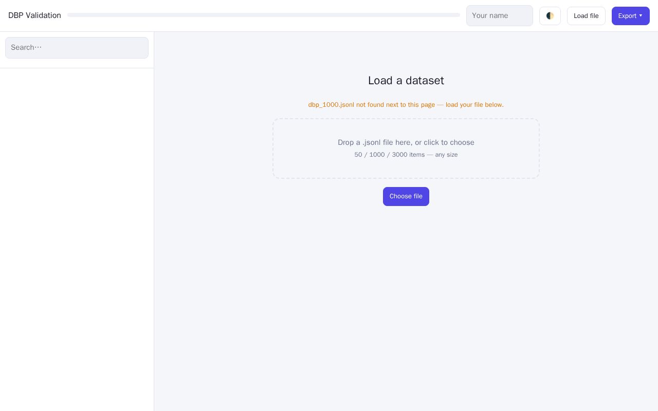Preview of Dbp Validation Studio