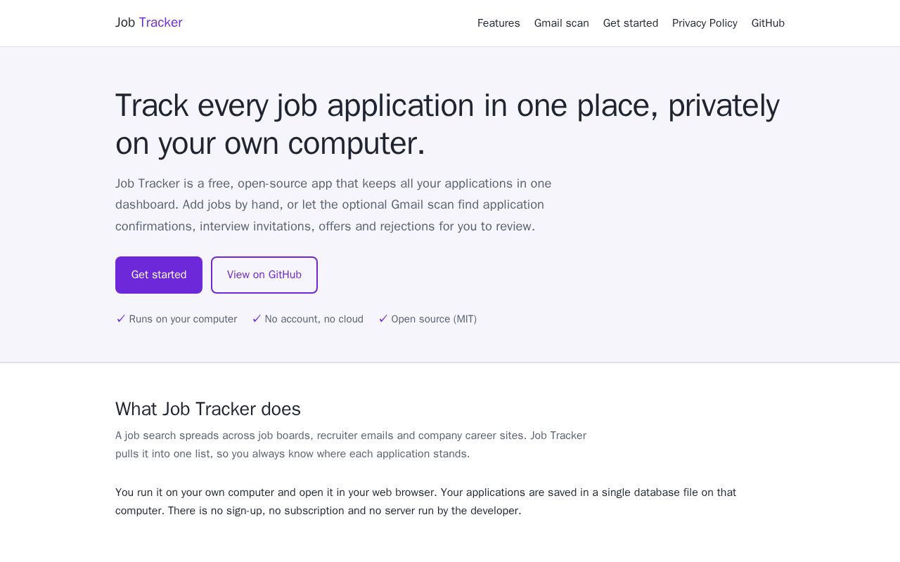 Preview of Job Tracker