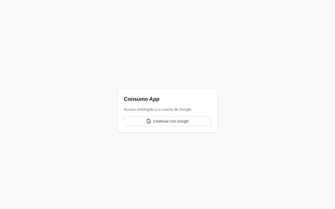 Preview of Consumo App