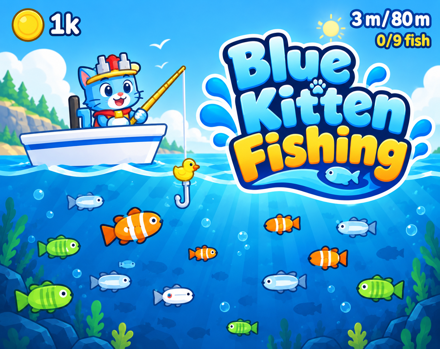 Preview of Blue Kitten Fishing