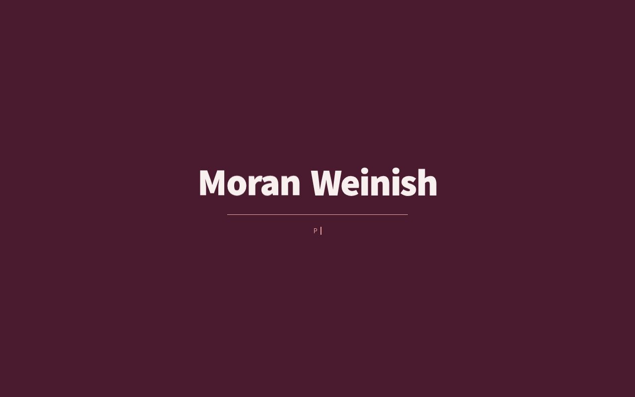 Preview of MoranWeinish