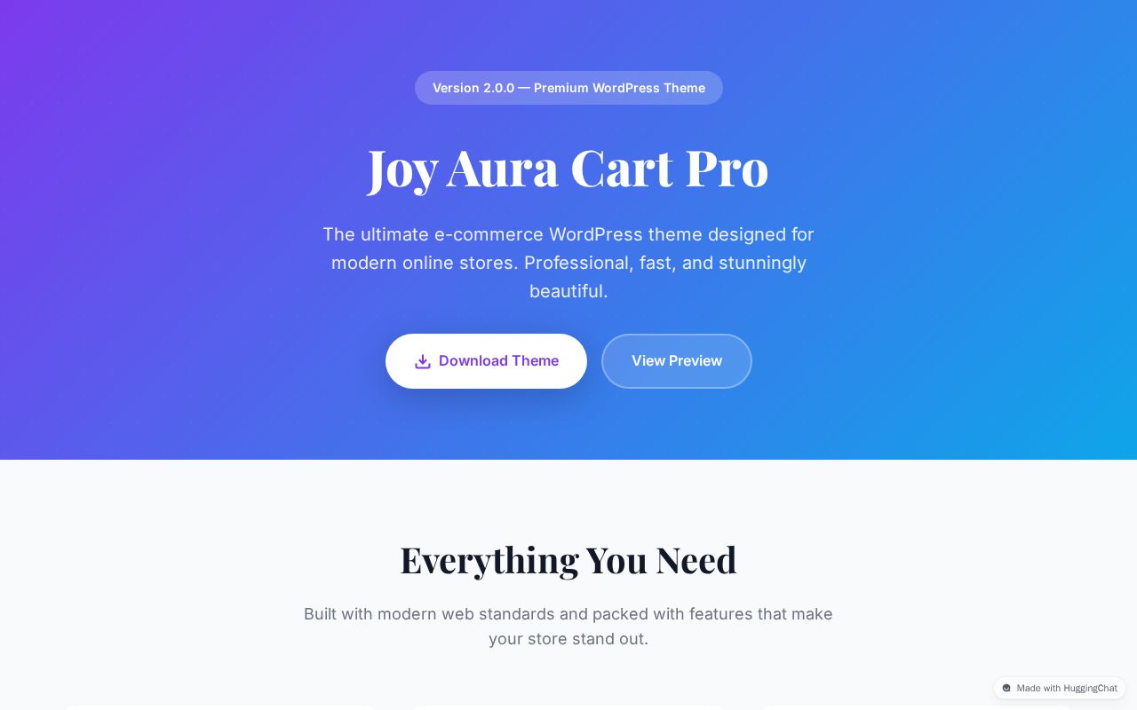 Preview of Joy Aura Cart - Theme Preview & Download