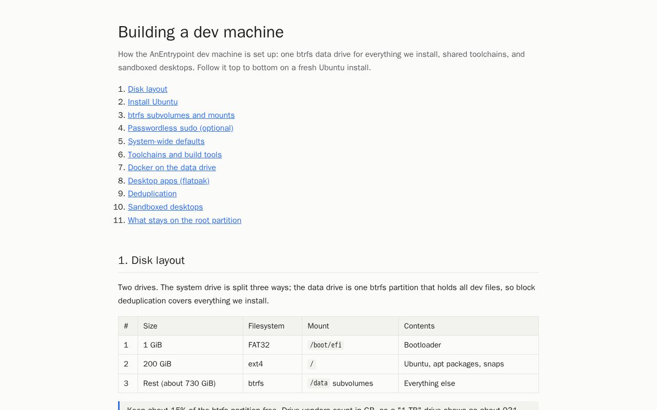 Preview of devsetup: building a dev machine