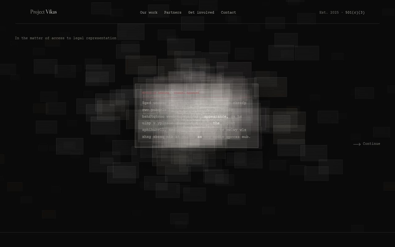 Preview of Project Vikas Website