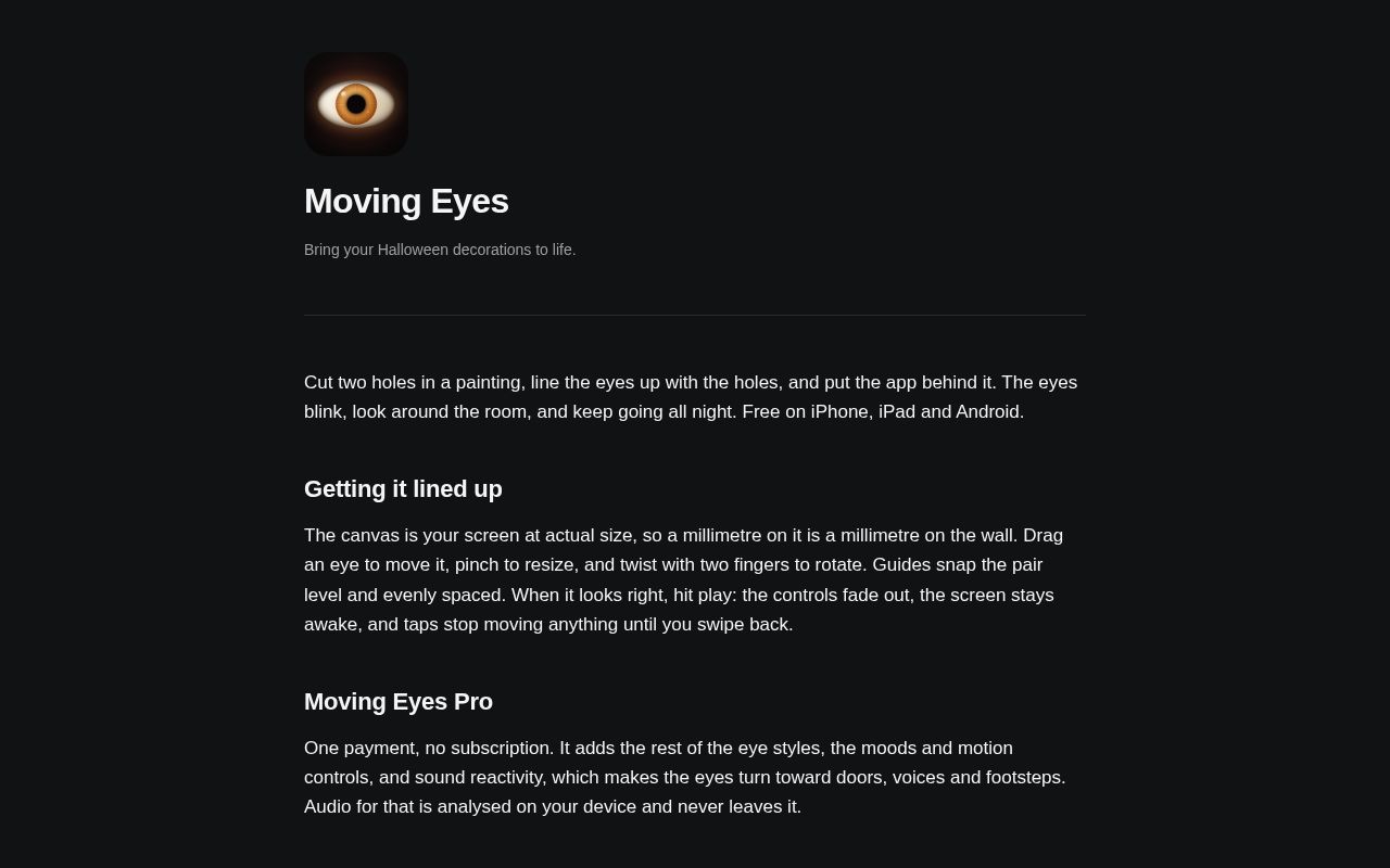 Preview of Moving Eyes