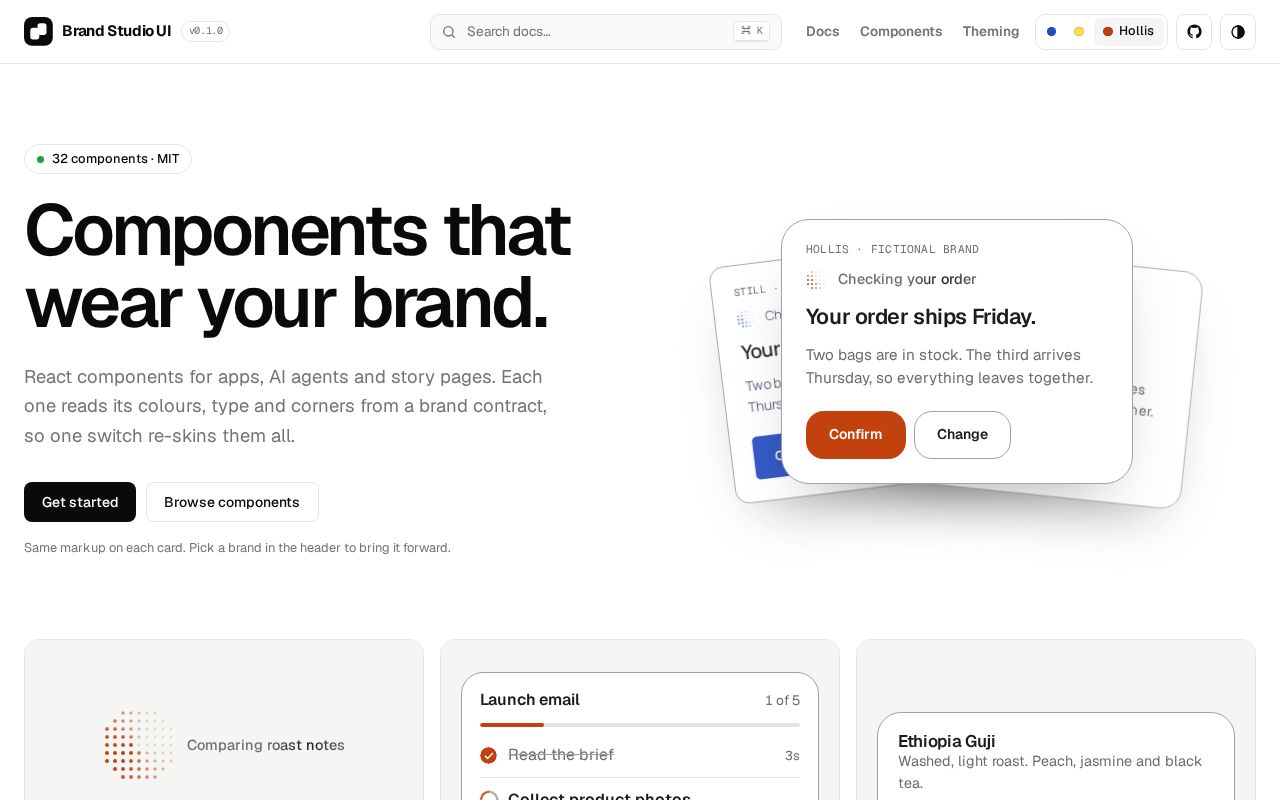 Preview of Brand Studio UI