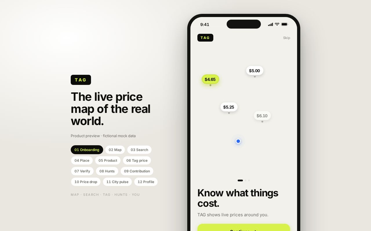 Preview of Tag App Preview