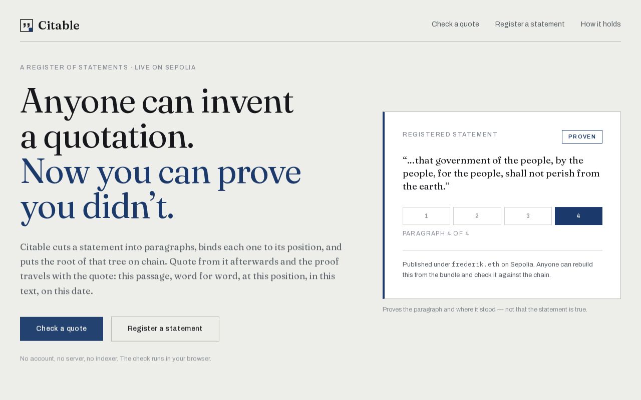 Preview of Citable