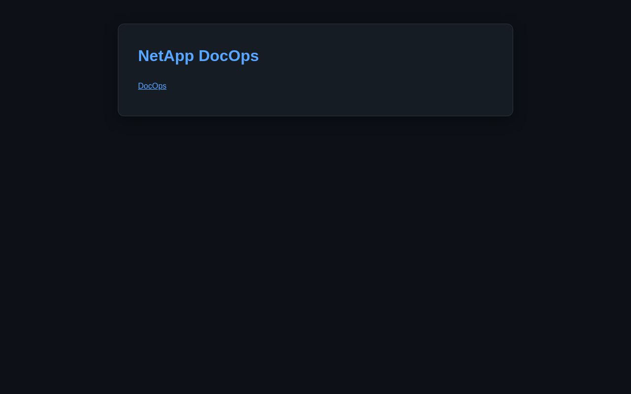 Preview of Netapp Pcarrick Github Io