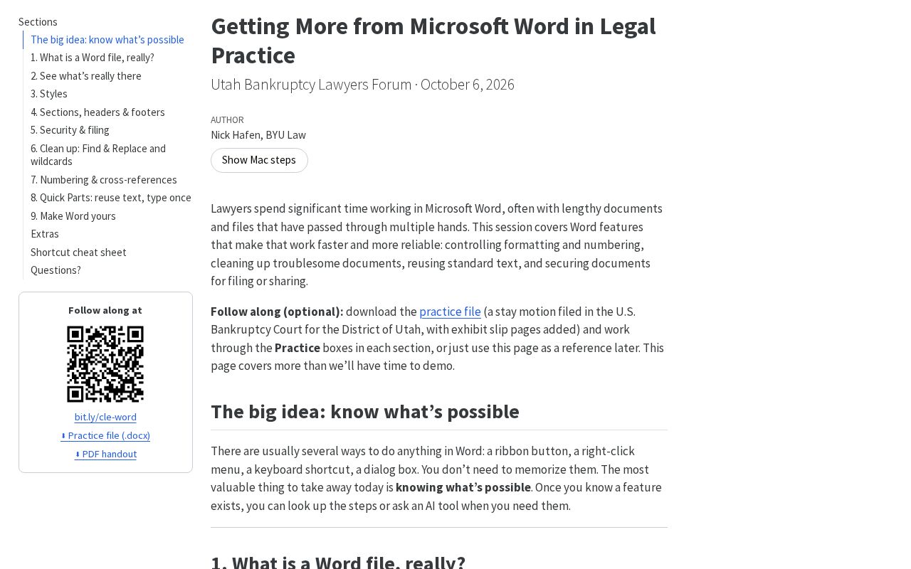 Preview of Getting More from Microsoft Word in Legal Practice
