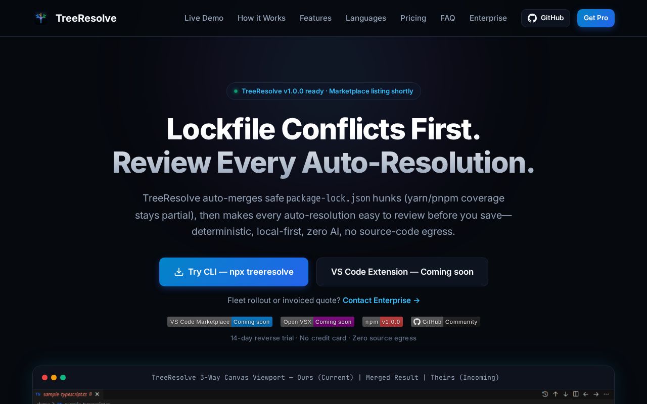 Preview of TreeResolve