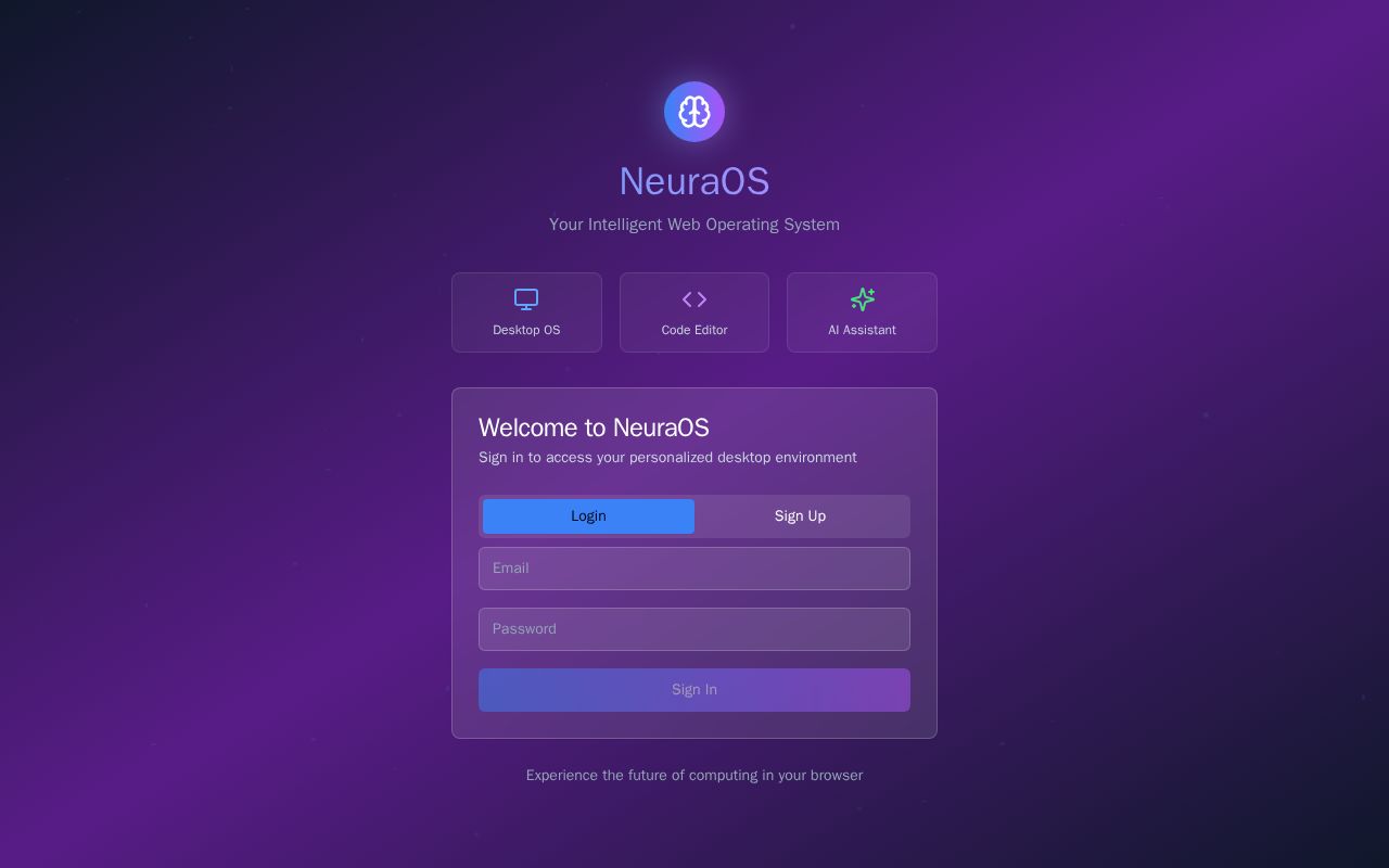 Preview of NeuraOS
