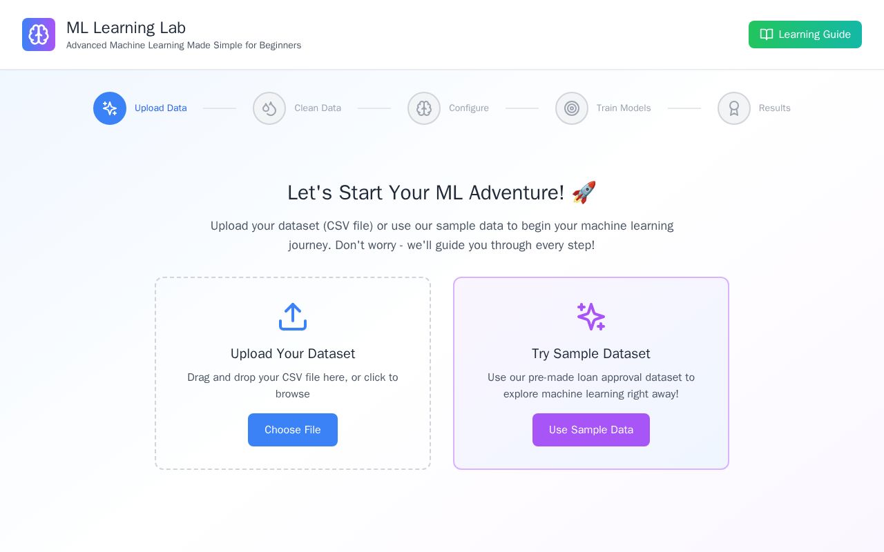 Preview of ML Learning Lab
