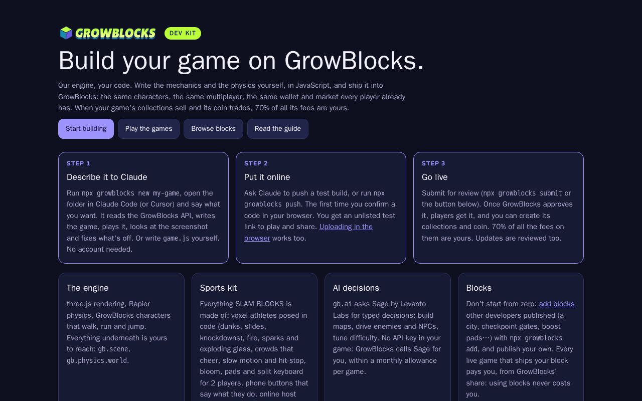 Preview of Growblocks Devkit
